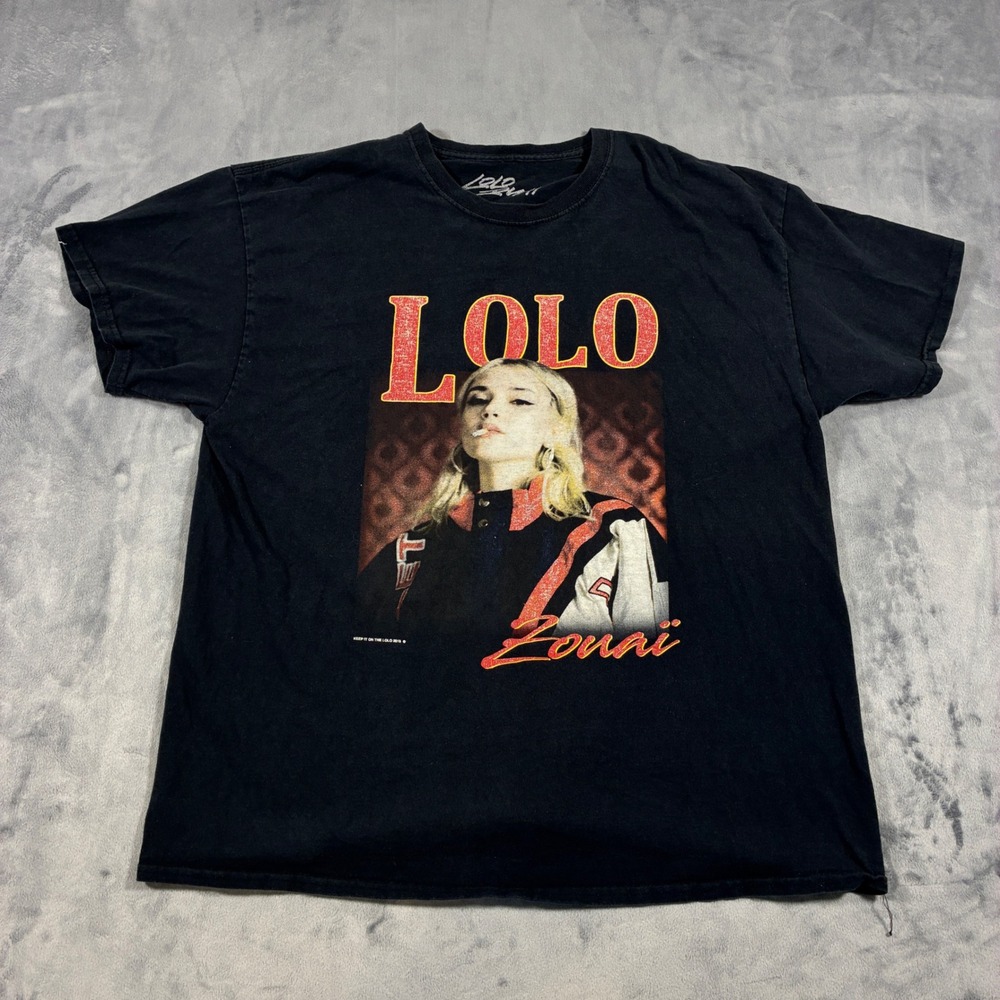 Lolo Zouai T-Shirt Unisex XL Black High Highs To Low Lows Tour Graphic Tee